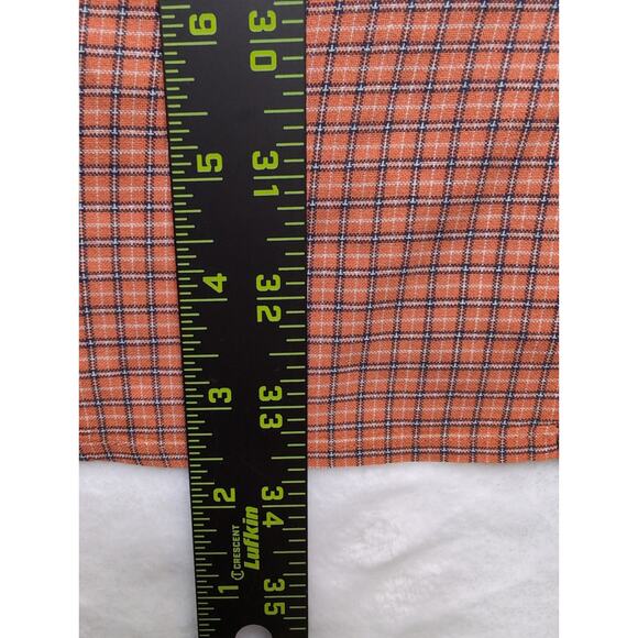 Columbia Mens Short Sleeve Button Down Plaid Shirt - XL Vintage Orange - Picture 6 of 7